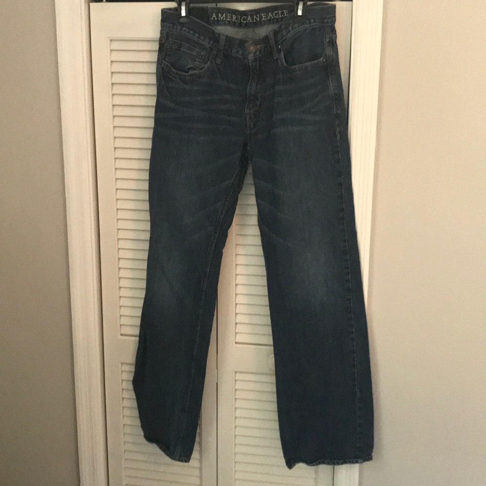 Navy blue jeans